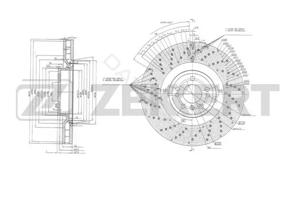 Тормозные диски ZEKKERT BS-6014
