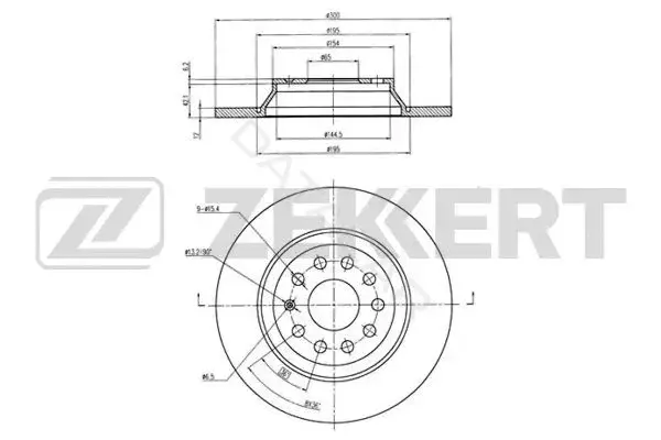 Тормозные диски ZEKKERT BS-6080B