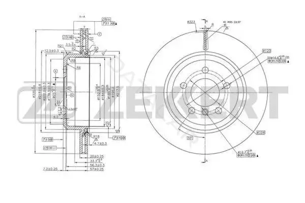 Тормозные диски ZEKKERT BS-6099