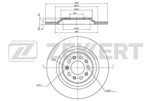 Тормозные диски ZEKKERT BS-6172