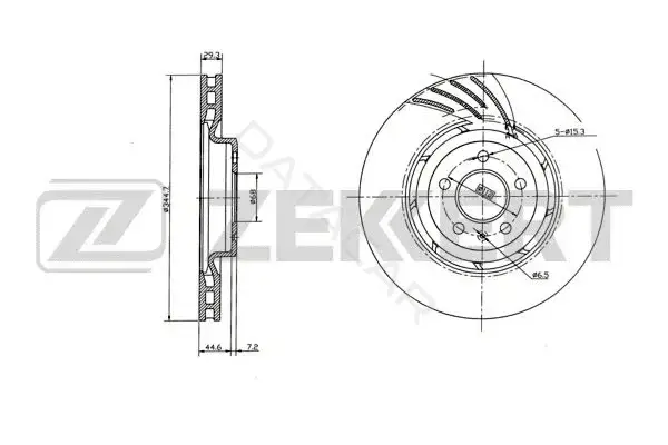 Тормозные диски ZEKKERT BS-6277