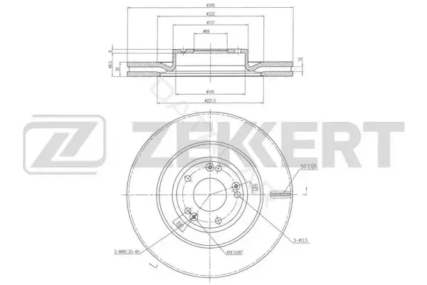 Тормозные диски ZEKKERT BS-6298