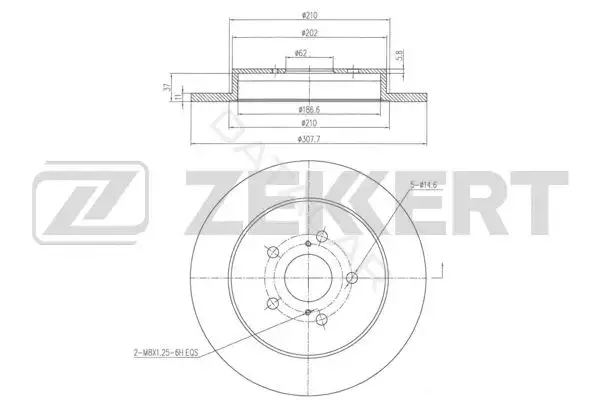Тормозные диски ZEKKERT BS-6300