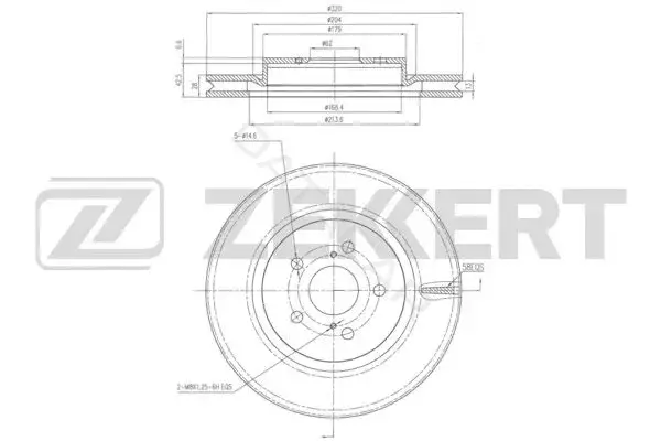 Тормозные диски ZEKKERT BS-6301