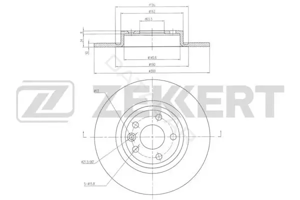 Тормозные диски ZEKKERT BS-6331