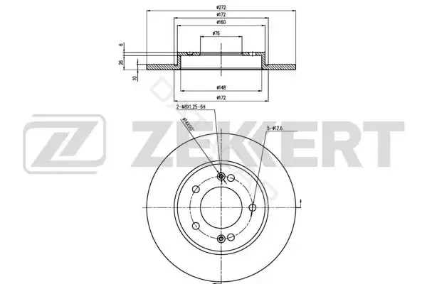 Тормозные диски ZEKKERT BS-6436