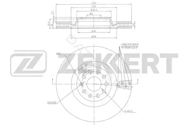 Тормозные диски ZEKKERT BS-6469