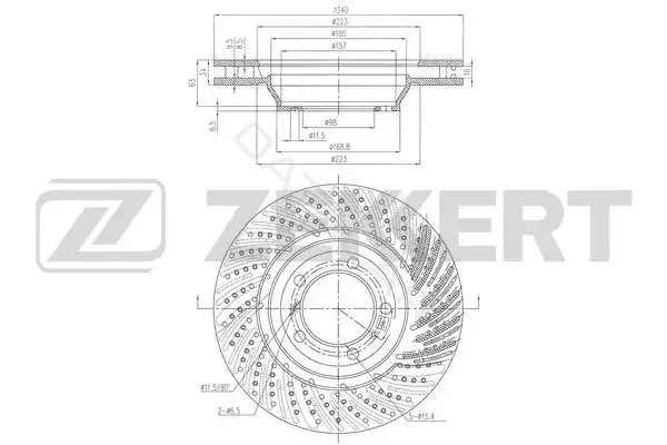 Тормозные диски ZEKKERT BS-6505