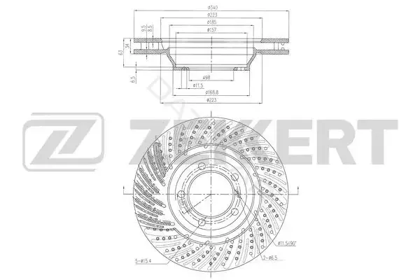 Тормозные диски ZEKKERT BS-6506