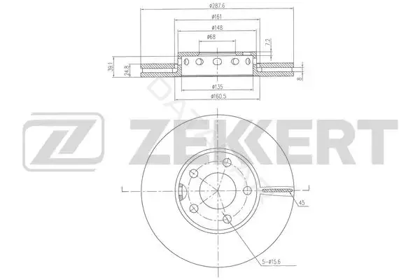 Тормозные диски ZEKKERT BS-6520