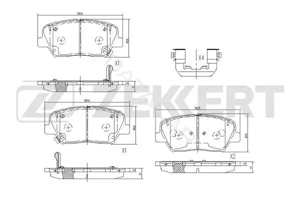 Тормозные колодки ZEKKERT BS-1094