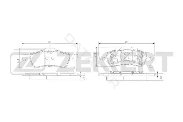 Тормозные колодки ZEKKERT BS-1197