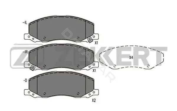 Тормозные колодки ZEKKERT BS-1290