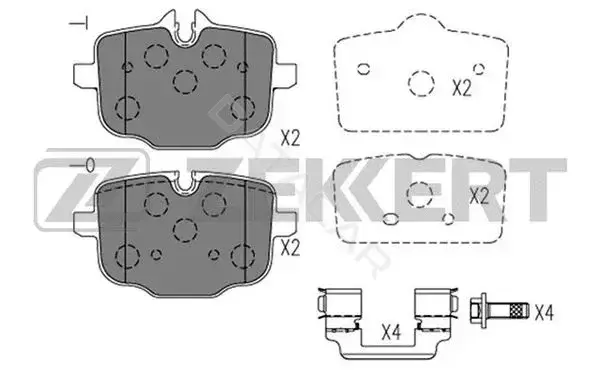 Тормозные колодки ZEKKERT BS-1324