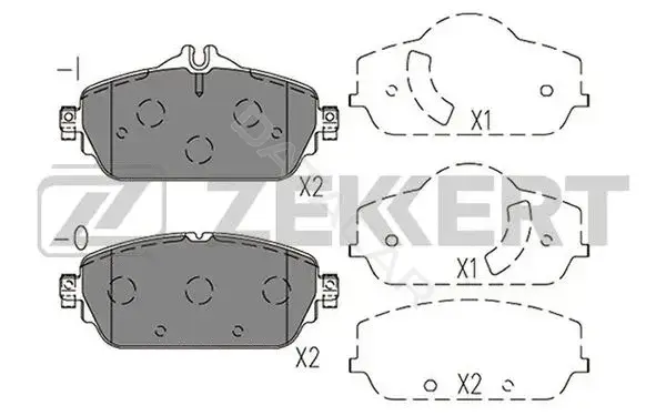 Тормозные колодки ZEKKERT BS-1411
