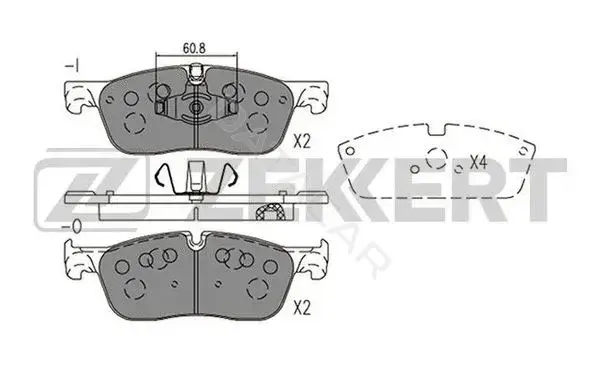 Тормозные колодки ZEKKERT BS-1418