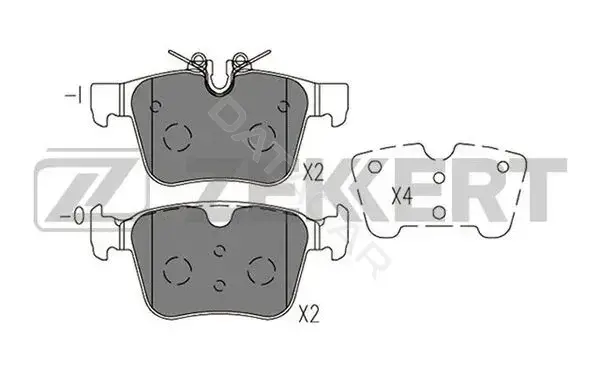 Тормозные колодки ZEKKERT BS-1420