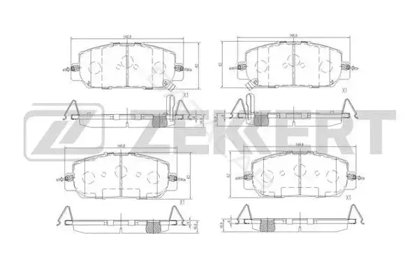 Тормозные колодки ZEKKERT BS-1528