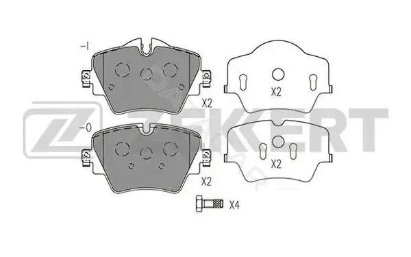 Тормозные колодки ZEKKERT BS-1574