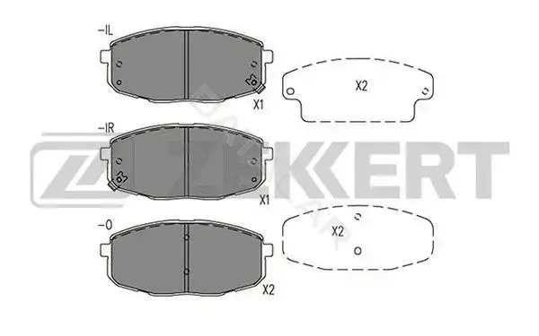 Тормозные колодки ZEKKERT BS-1578
