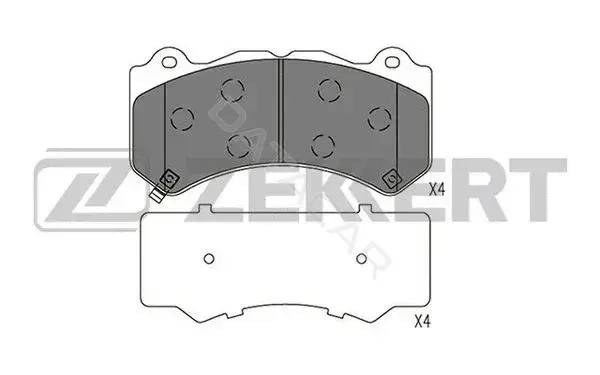 Тормозные колодки ZEKKERT BS-1580