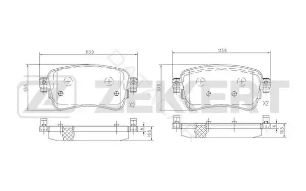 Тормозные колодки ZEKKERT BS-1699