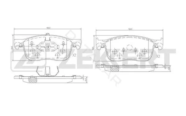 Тормозные колодки ZEKKERT BS-1700