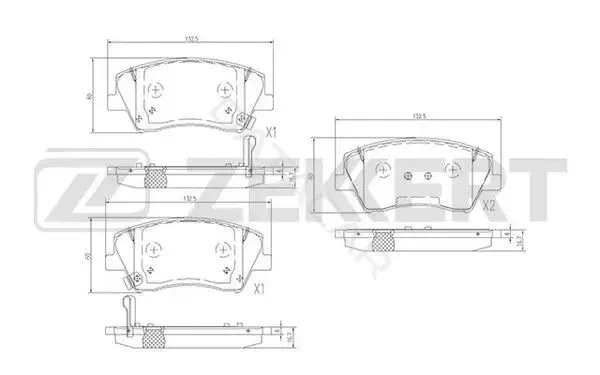 Тормозные колодки ZEKKERT BS-1701