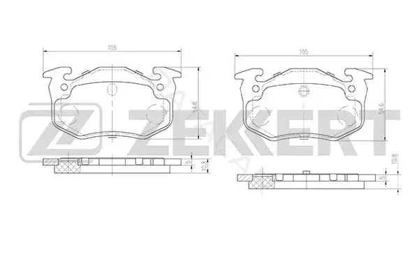 Тормозные колодки ZEKKERT BS-2893