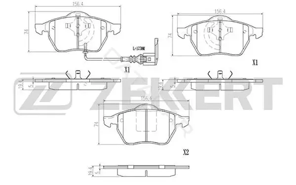 Тормозные колодки ZEKKERT BS-2902