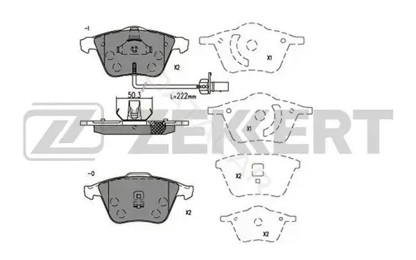 Тормозные колодки ZEKKERT BS-2923