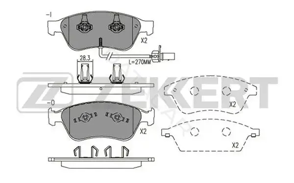 Тормозные колодки ZEKKERT BS-2928