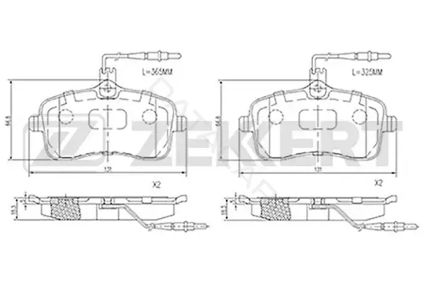 Тормозные колодки ZEKKERT BS-2931