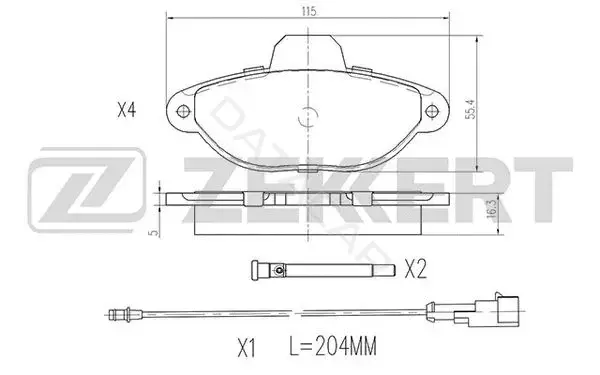 Тормозные колодки ZEKKERT BS-2939
