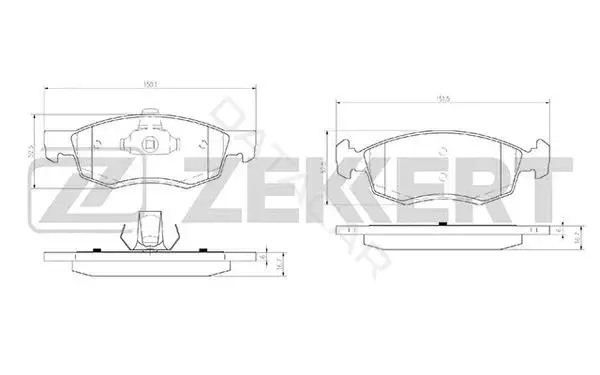 Тормозные колодки ZEKKERT BS-2940
