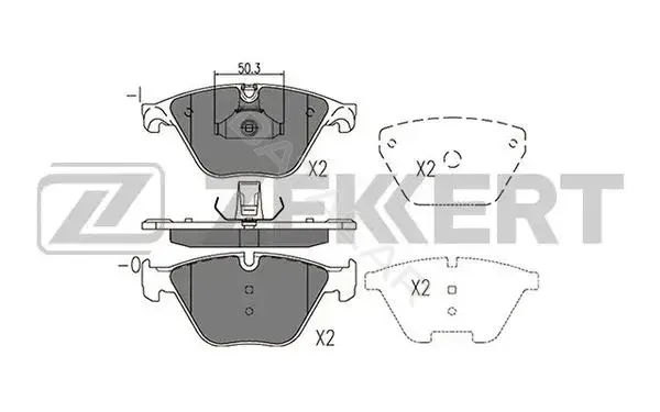 Тормозные колодки ZEKKERT BS-2946