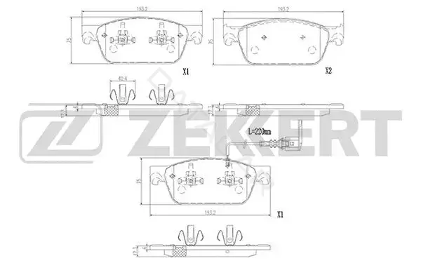 Тормозные колодки ZEKKERT BS-2948