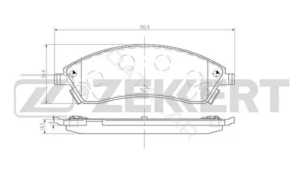 Тормозные колодки ZEKKERT BS-2984