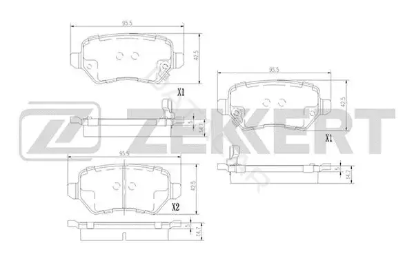 Тормозные колодки ZEKKERT BS-3017