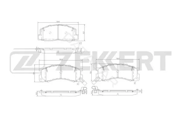 Тормозные колодки ZEKKERT BS-3024