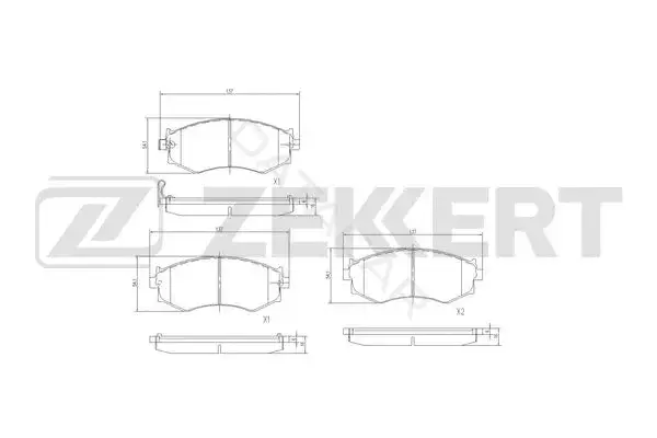 Тормозные колодки ZEKKERT BS-3025