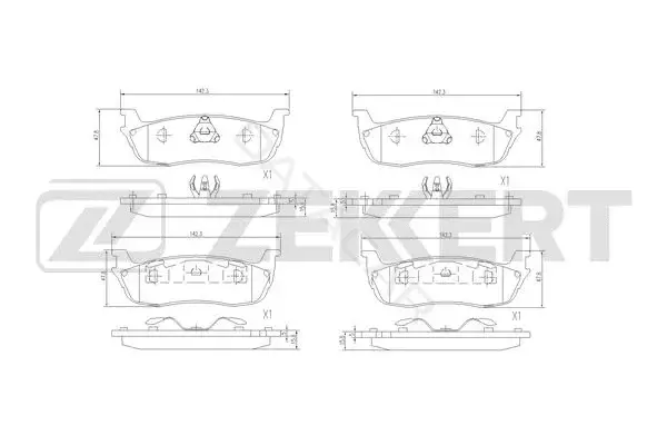 Тормозные колодки ZEKKERT BS-3029
