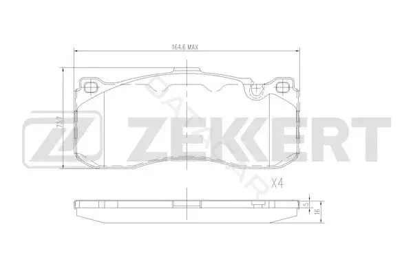 Тормозные колодки ZEKKERT BS-3046