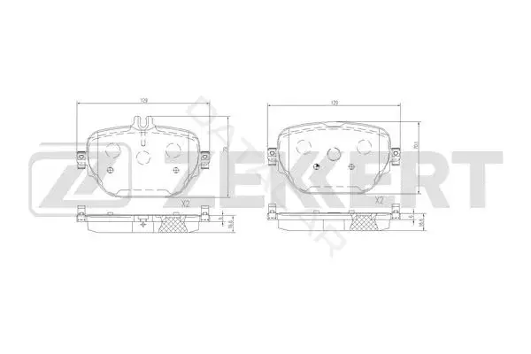 Тормозные колодки ZEKKERT BS-3067