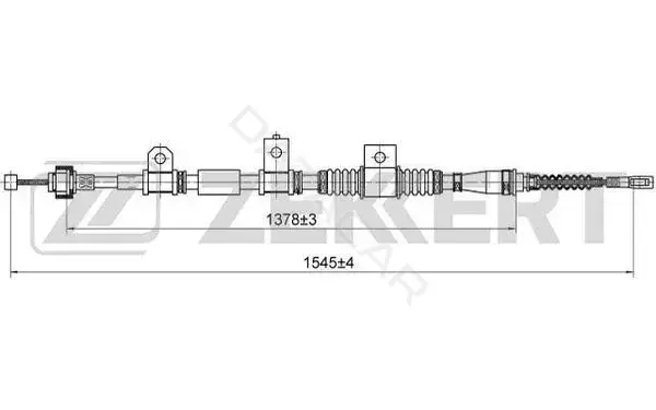 Трос ручника ZEKKERT BZ-1034