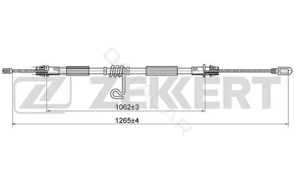 Трос ручника ZEKKERT BZ-1076