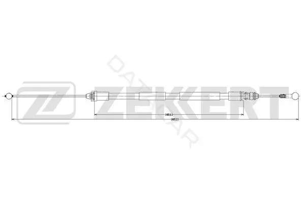 Трос ручника ZEKKERT BZ-1100
