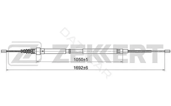 Трос ручника ZEKKERT BZ-1137