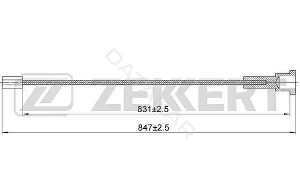 Трос ручника ZEKKERT BZ-1138