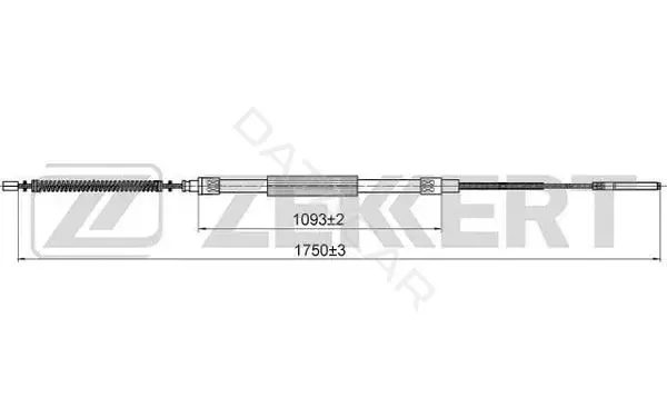 Трос ручника ZEKKERT BZ-1150